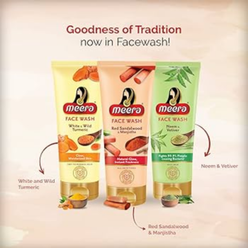 Meera Face Wash (Neem & Vetiver)