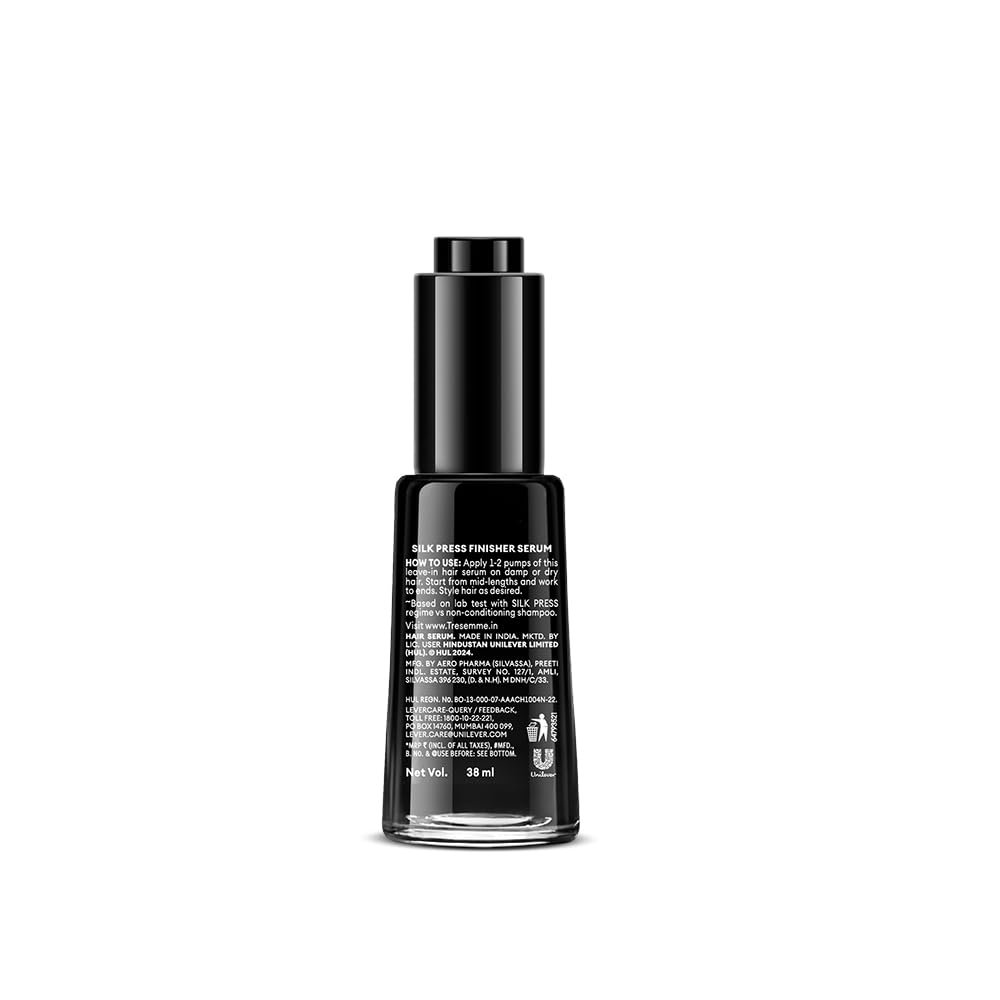TRESemme Silk Press Finisher Serum 38ml | Hair Serum | Sleeker Shinier Hair Serum| Frizz control hair serum - Image 4