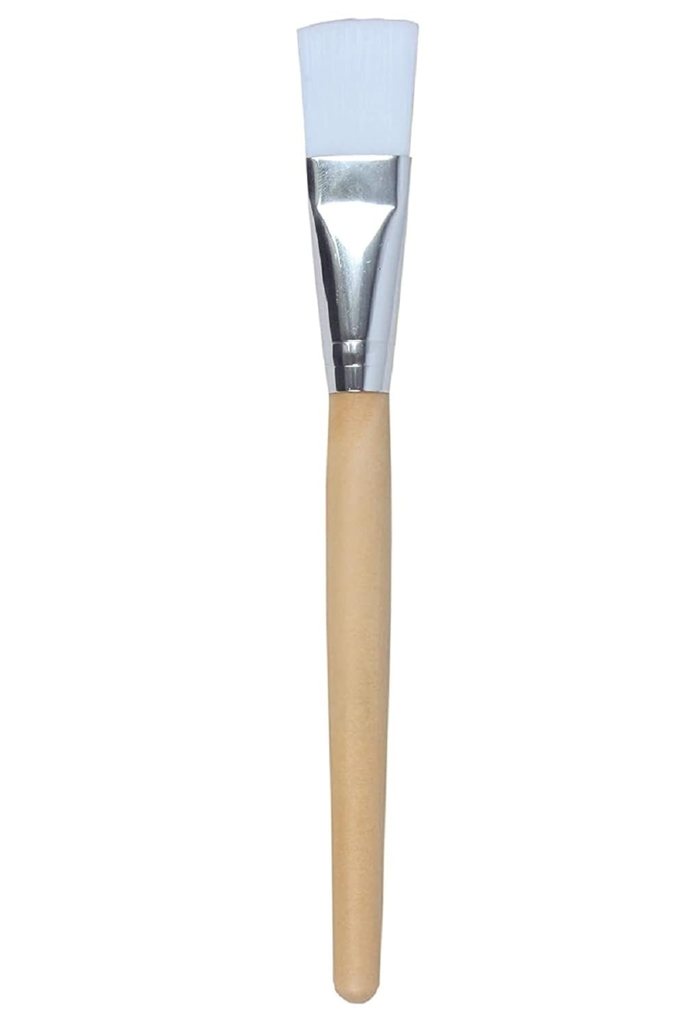 Less Absorbent Bristles Long Lasting Flat Face Pack Brush | 1 Piece ? Ideal for Face Masks & Skincare Application |