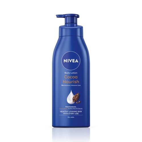 NIVEA Cocoa Nourish 400ml Body Lotion with Deep Moisture Serum| 48 H Moisturization | With Cocoa Butter & Coconut Oil | Non Greasy & Healthy Looking Skin |For Very Dry Skin