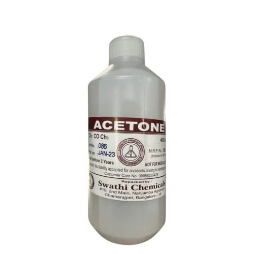 Acetone | Clear | NOT FOR MEDICAL USE | Nail Polish Remover | Nail Colour Remover | A++ Grade, 400 ml