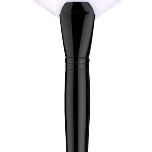 Fan Makeup Brush Professional Highlight Makeup Brush Blush Bronzer Shear Bone Brush,Simple Large Soft and Tight Face Bulsh Powder Foundation Brushes Makeup Tool,Black