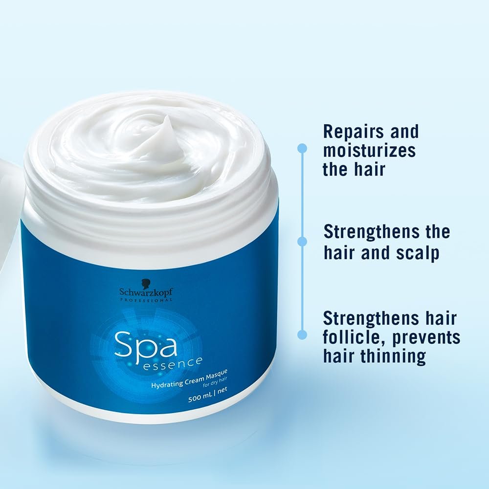 Schwarzkopf Professional Spa Essence Hydrating Masque | For Dry Or Dehydrated Hair | 500 Ml - Image 3