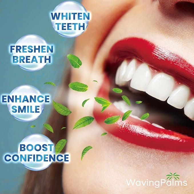 Teeth Whitening Strips,Teeth Whitening Strips for Sensitive Teeth,Enamel Safe for Whiter Teeth,30 Minutes Fast Results, Remove Years Coffee/Wine/Smoking Stains, Fast & Effective Teeth Whitening 7 Treatments (14 Strips) - Image 3