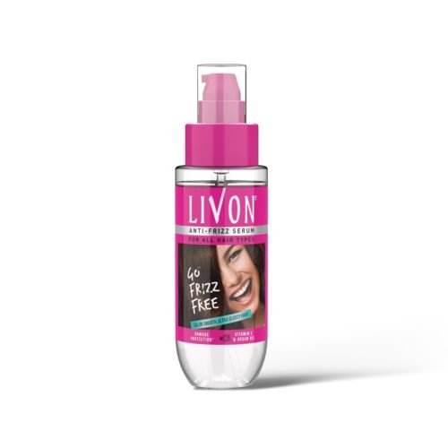 Livon Hair Serum, For Dry & Frizzy Hair | Provides shine , smoothness & damage protection| Leave in serum for women & Men| With Vitamin E & Argan Oil | 100ml