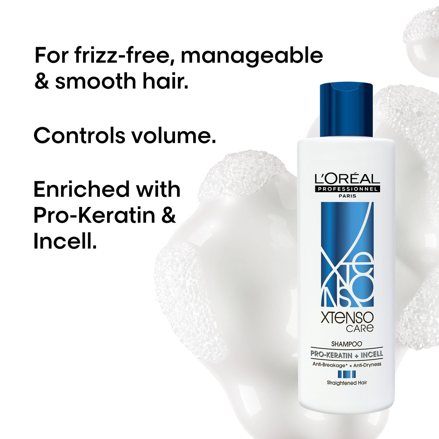 L'Or?al Professionnel Xtenso Care Shampoo|For straightened hair |Smoothens, nourishes and strengthens hair| With Pro-Keratin and Incell - Image 2