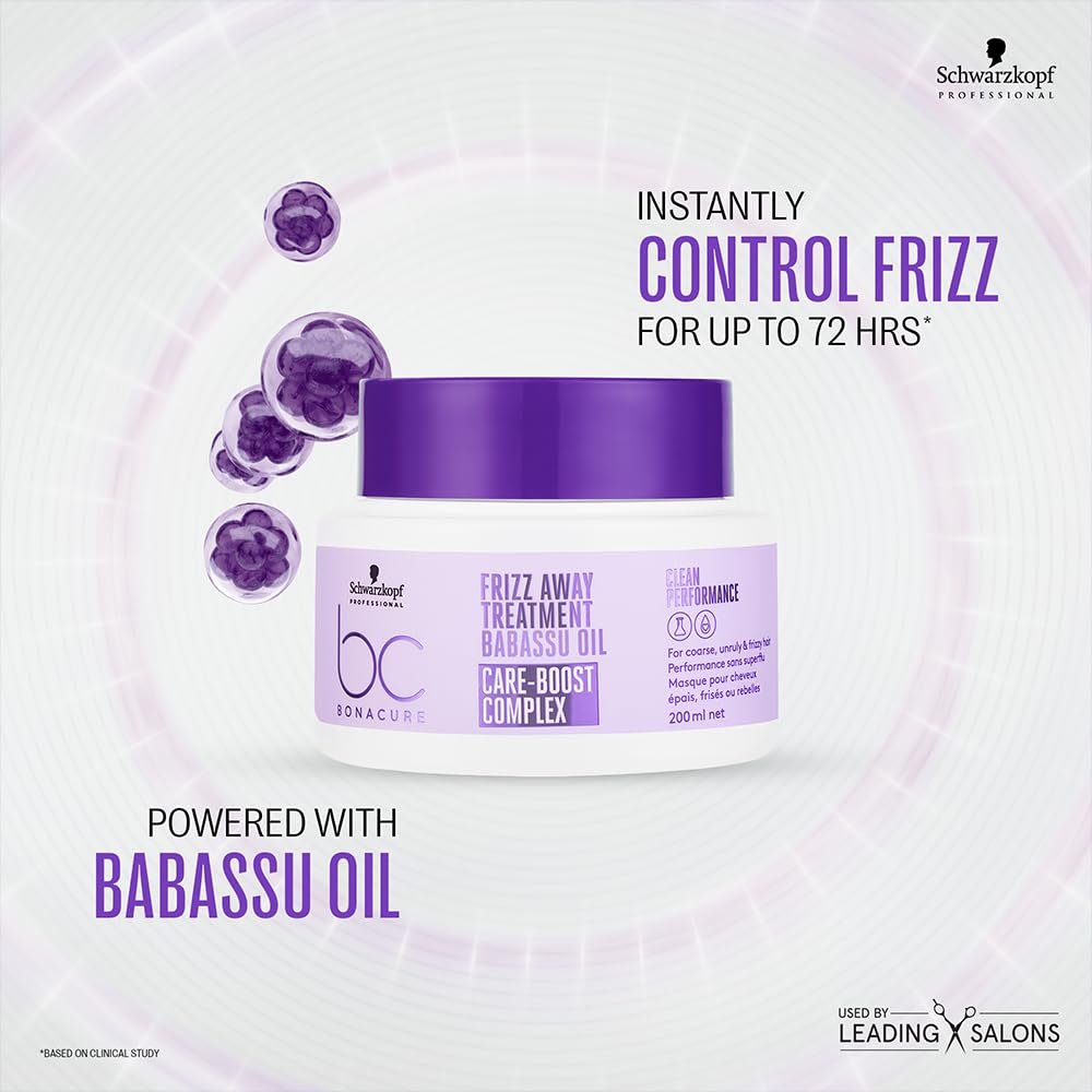 Schwarzkopf Professional Bonacure Frizz Away Treatment with Babassu Oil - Image 3