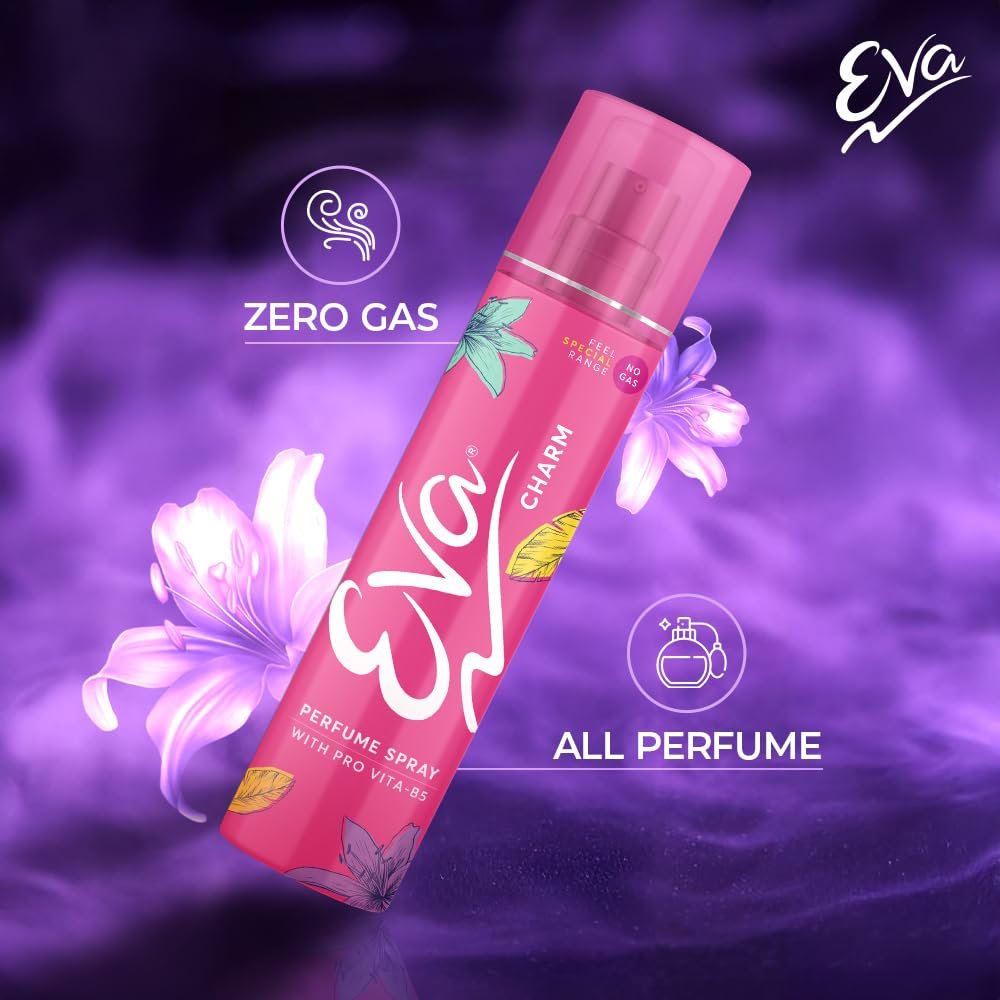 Eva Charm No Gas Perfume Spray | Long Lasting Perfume Body spray | Floral Grace With Shades Of Mandrine Orange & Cashmirwood | Deodorants Women | 120 Ml | Pack Of 2 - Image 4