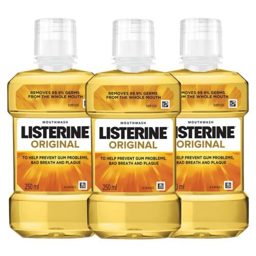 Listerine Original Mouthwash 250ml (Pack of 3)