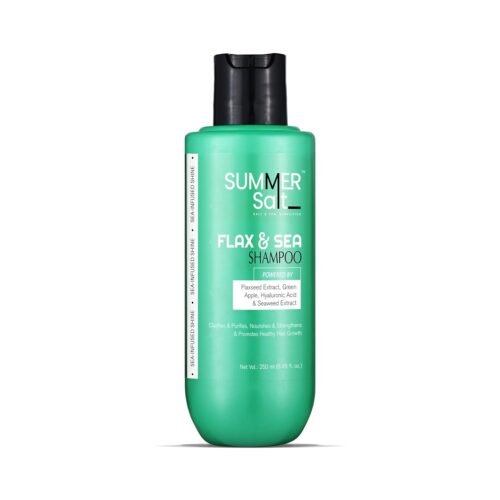 Summer Salt Flax & Sea Shampoo with Hyaluronic Acid, Green Apple and Seaweed Extract, 250 ml