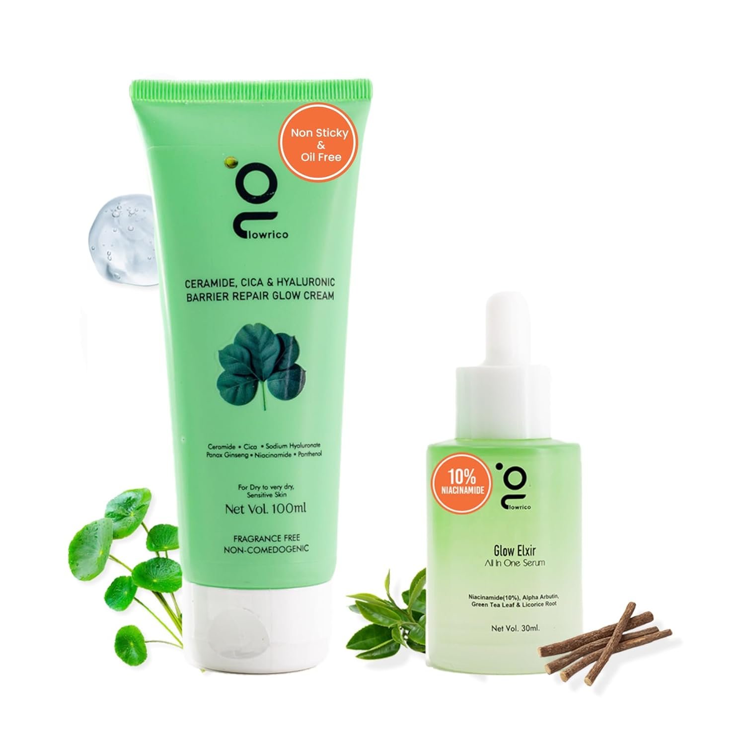 Face Beauty Combo Pack Daily Face Cream 100ml + Face Serum 30ml Combo Pack for Brightening Skin Care for Womens & Mens | Face Serum with Deep Moisturizing Face Cream for Soft, Glowing Skins