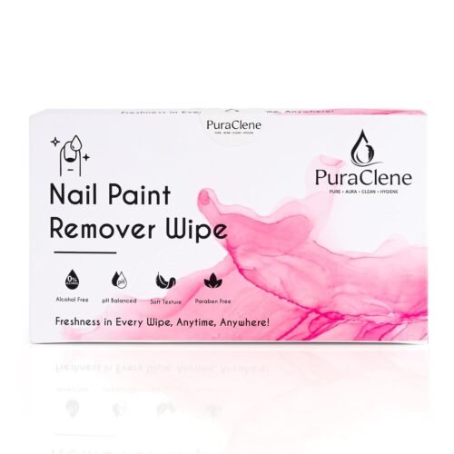 Nail Paint Remover Wipes ? 50 Soft Wipe's-( Pack of 1 ) | Acetone-Free, Alcohol-Free | Instant Nail Polish Removal Wipes | Infused with Vitamin E, Jojoba Oil & Almond Oil | Moisturizing & Nourishing | Travel-Friendly & Gentle on Nails