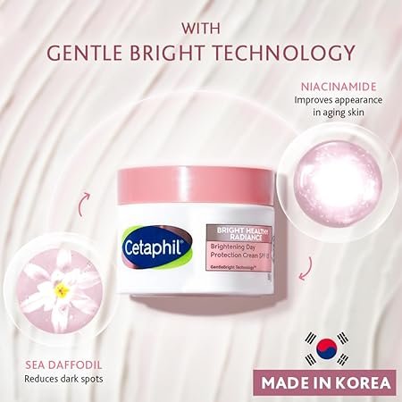 Cetaphil Brightening Day Protection Cream SPF 15-50 g| Day Cream for Dark Spots, Uneven Skin Tone| Niacinamide, Sea Daffodil| Fragrance-Free| - Image 3