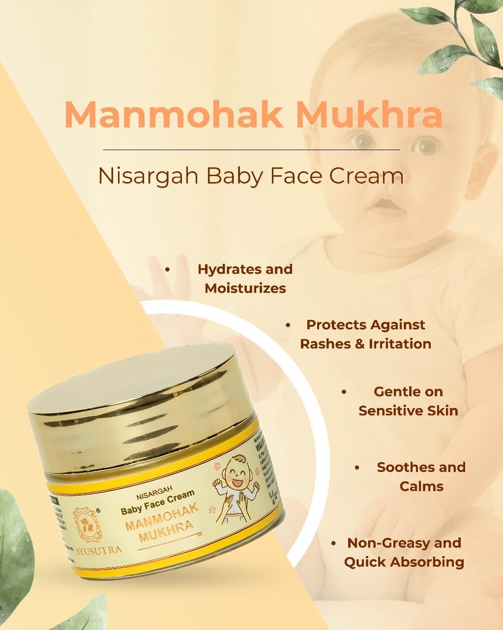Baby Face Cream 50g | Ayurvedic & Organic Kids Face Cream - Image 2