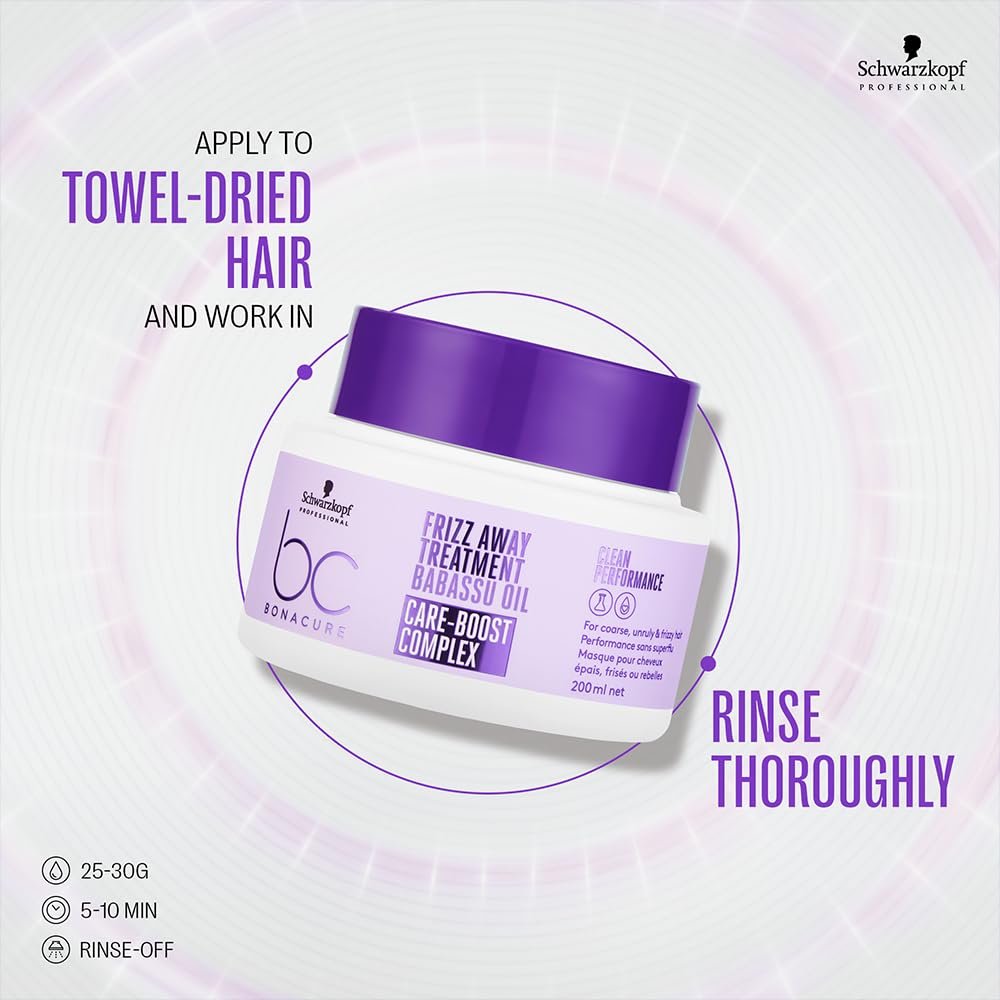 Schwarzkopf Professional Bonacure Frizz Away Treatment with Babassu Oil - Image 4