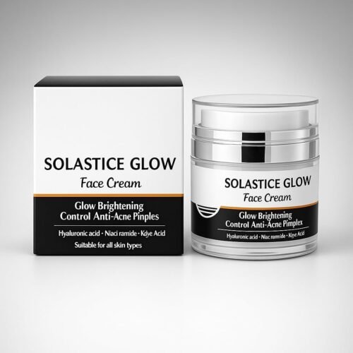 Glow Face Cream for Brightening, Anti-Acne, Pimple Control | Skin Brightening & Radiant Glow Cream Enriched with Hyaluronic Acid, Niacinamide, Kojic Acid (50 gm)