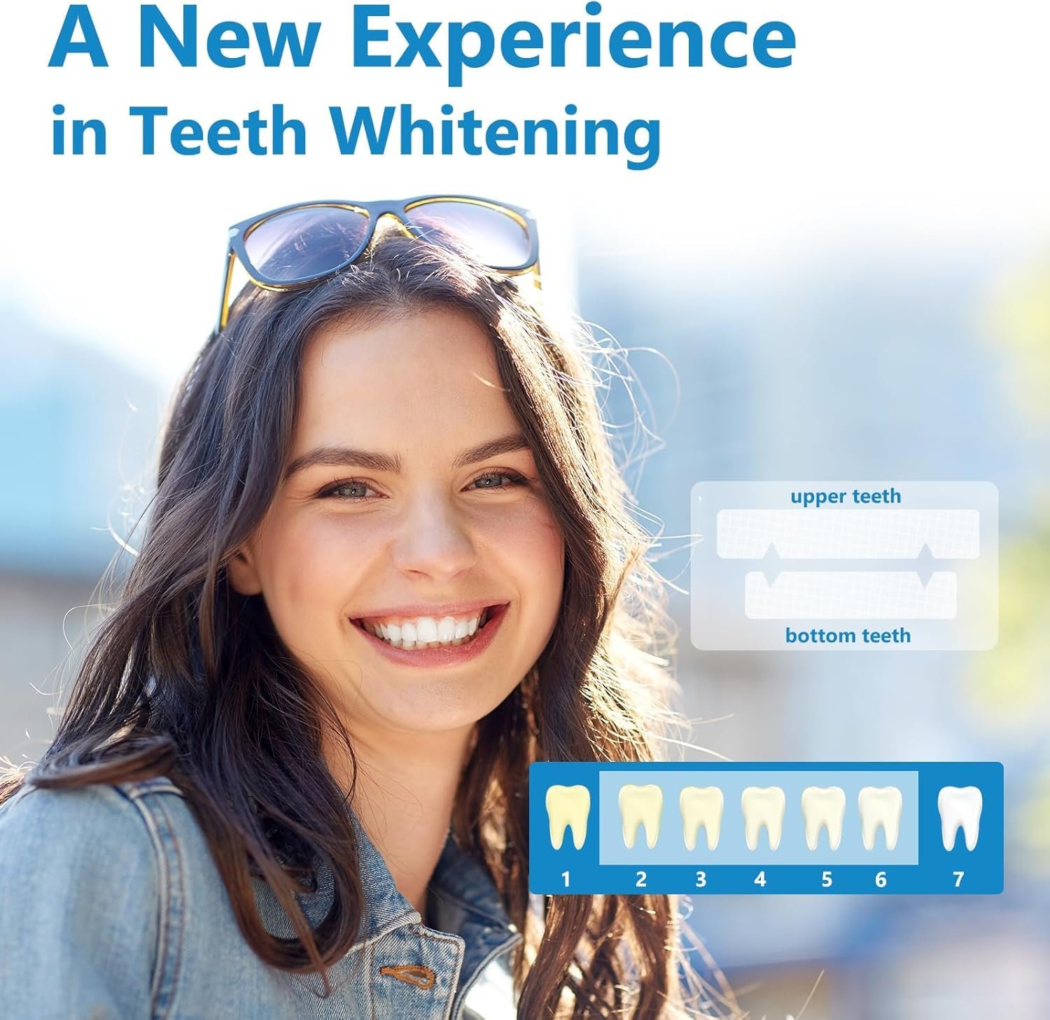 Teeth Whitening Strips,Teeth Whitening Strips for Sensitive Teeth,Enamel Safe for Whiter Teeth,30 Minutes Fast Results, Remove Years Coffee/Wine/Smoking Stains, Fast & Effective Teeth Whitening 7 Treatments (14 Strips) - Image 4