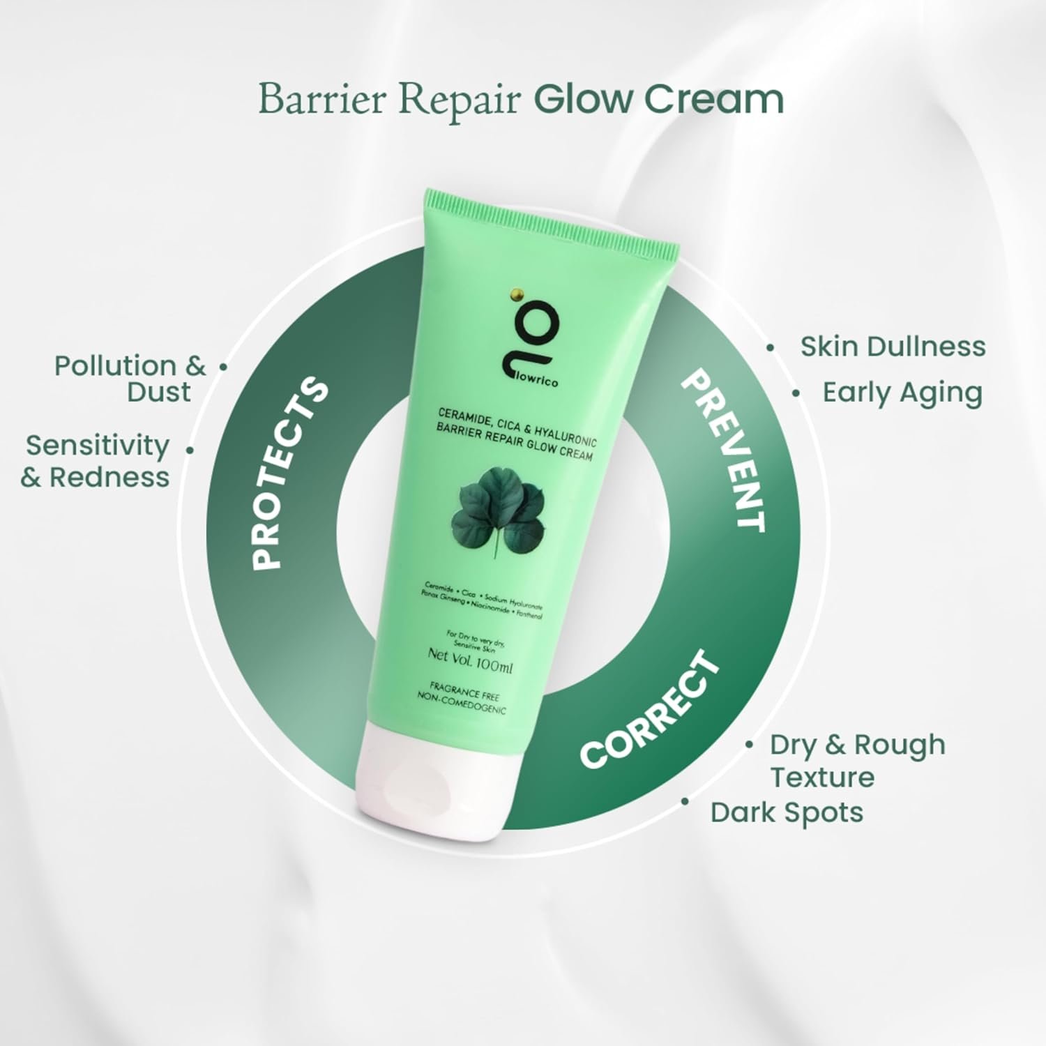 Face Beauty Combo Pack Daily Face Cream 100ml + Face Serum 30ml Combo Pack for Brightening Skin Care for Womens & Mens | Face Serum with Deep Moisturizing Face Cream for Soft, Glowing Skins - Image 3