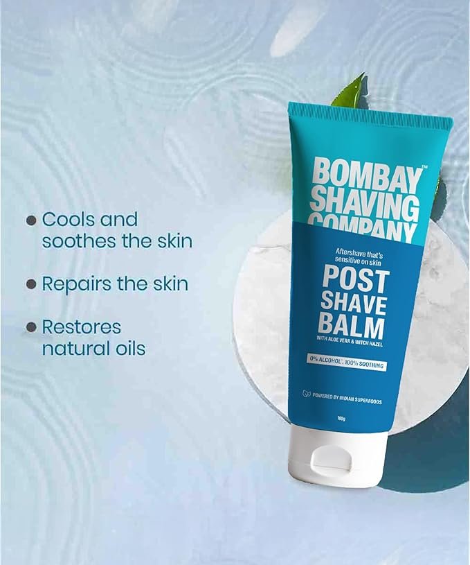 Bombay Shaving Company Post-Shave Balm- After Shaving Lotion with Witch Hazel, Alcohol Free - 100 g | Made in India - Image 2
