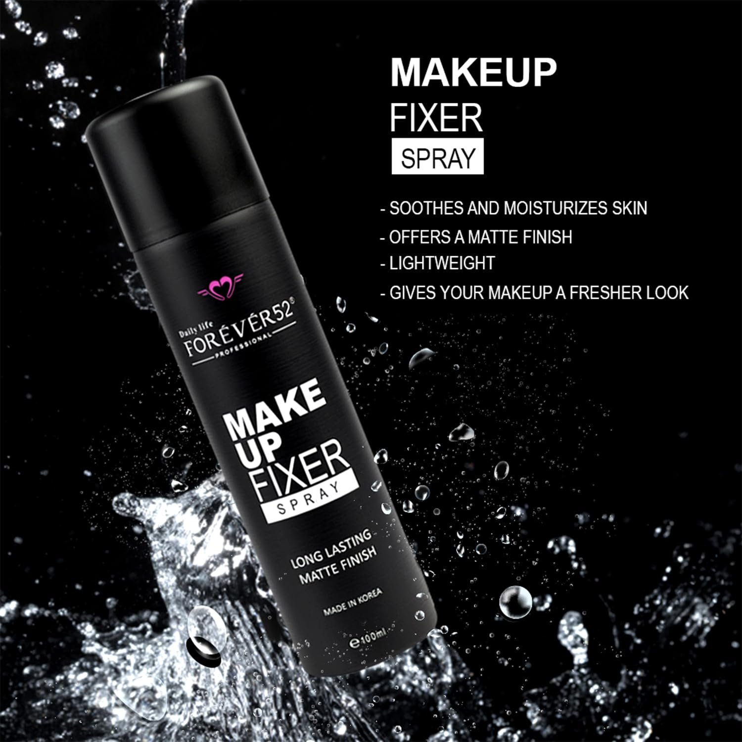 Daily Life Forever52 Makeup Fixing Spray | Long-Lasting Makeup Setting Spray with Matte Finish | Lightweight, Oil-Free, Hydrating Mist for All-Day Fresh Look (100ml) - Image 3