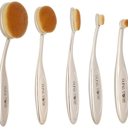 Puna Store? 5 Piece Oval Brush Set (Gold)