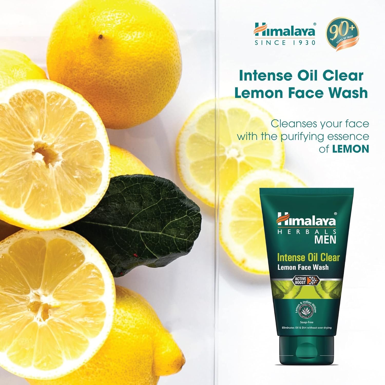 Himalaya MEN Intense Oil Clear Lemon Face Wash, 100ml - Image 3